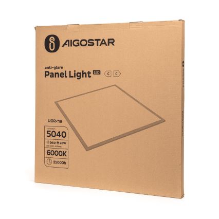 Aigostar - LED-Aufputzpanel LED/28W/230V 6000K 59,5x59,5 cm