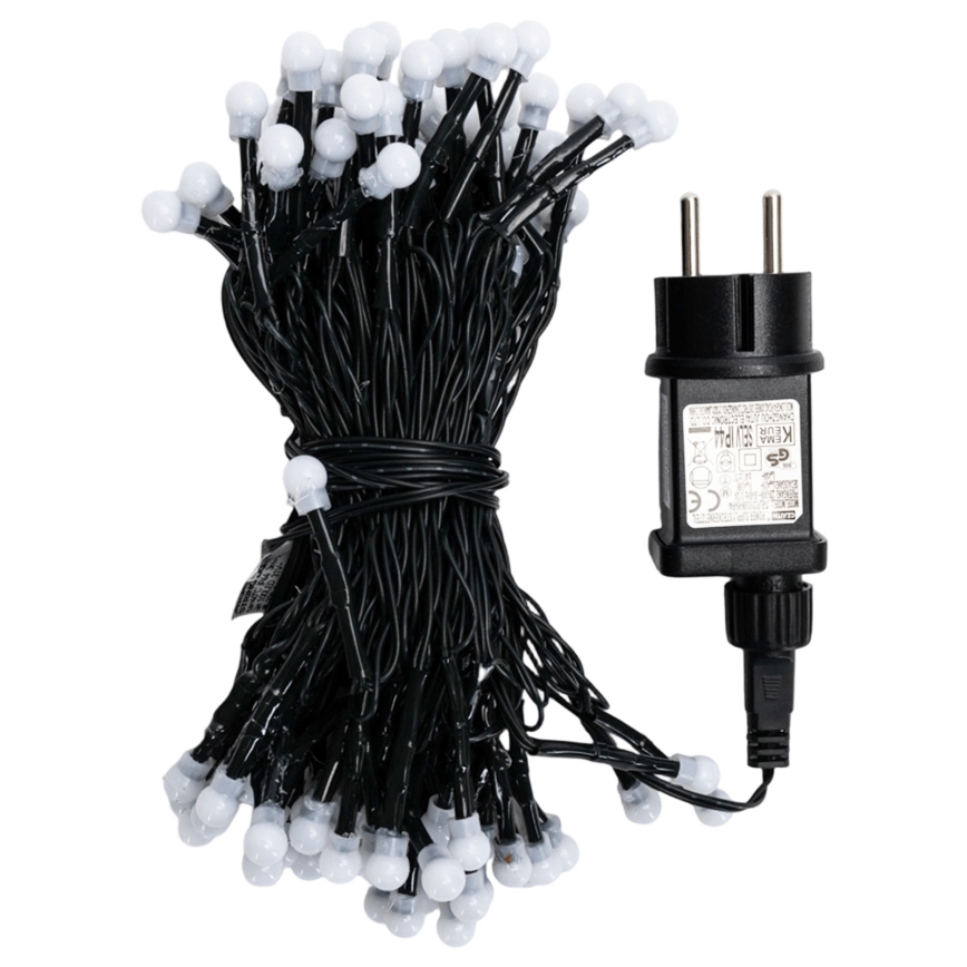 Aigostar - LED-Außen-Dekorations-Lichterkette 100xLED/8 Funktionen 10 m IP44 warmweiß
