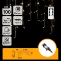 Aigostar - LED-Außen-Lichterkette 100 LEDs/6W/230V/8 Funktionen 1,5x1 m IP44 warmweiß + Fernbedienung
