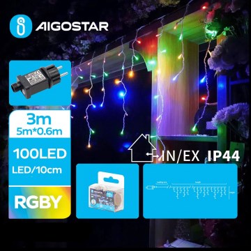 Aigostar - LED-Außen-Lichterkette 100xLED/8 Funktionen 8x0,6m IP44 mehrfarbig