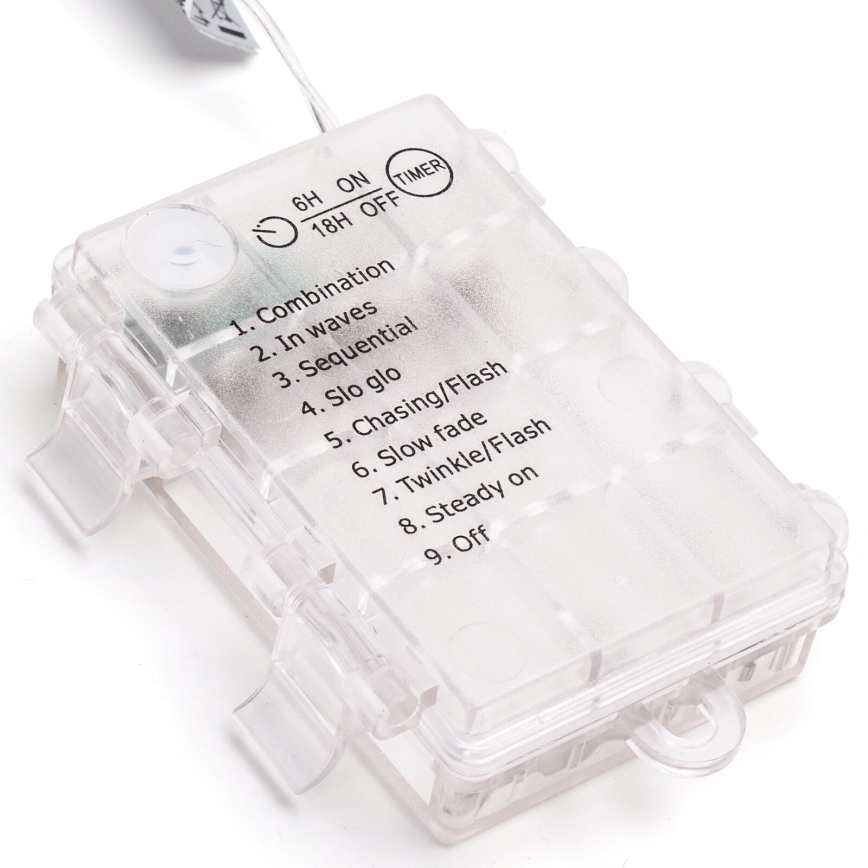 Aigostar -LED Außen-Lichterkette 150xLED/8 Funktionen 3xAA 15,3m IP44 mehrfarbig