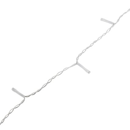 Aigostar - LED-Außen-Weihnachtskette 300xLED/8 Funktionen 3xAA 18x0,6 m IP44 warmweiß