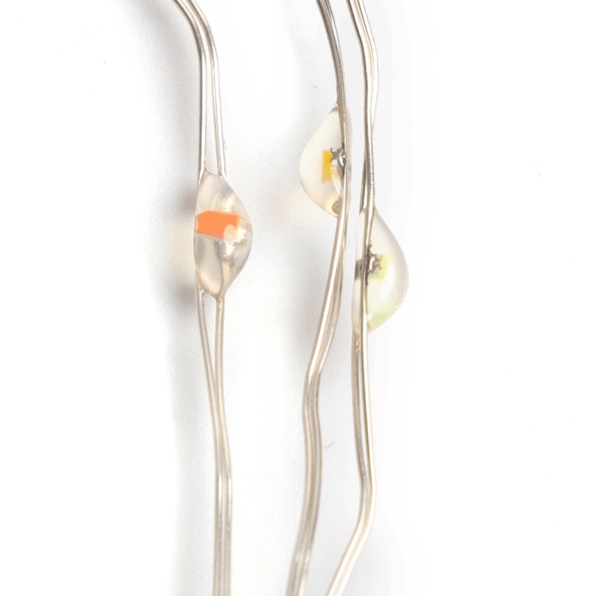 Aigostar - LED-Außen-Lichterkette 50xLED/8 Funktionen 3xAA 5,3 m IP44 mehrfarbig