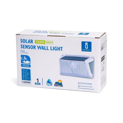 Aigostar - LED-Außen-Solarleuchte mit Sensor LED/2,4W/5V IP65