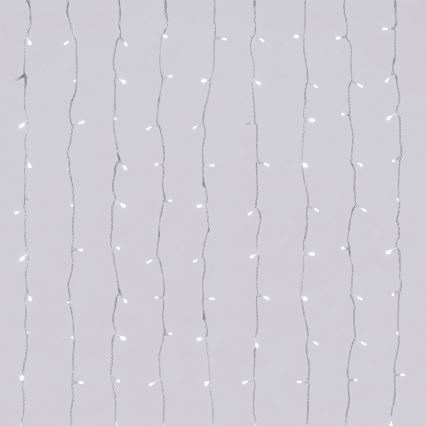 Aigostar - LED-Außen-Weihnachtslichterkette 192xLED/8 Funktionen 4,5x1,2m IP44 kaltweiß
