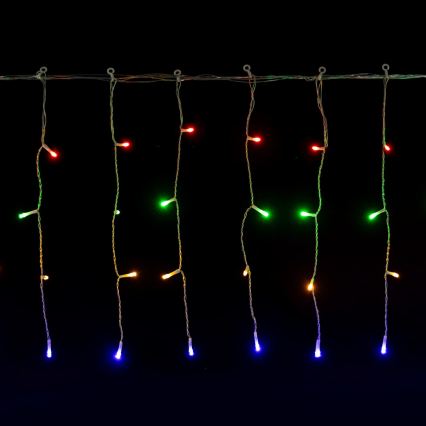 Aigostar - LED-Außen-Weihnachtslichterkette 200 LEDs / 8 Funktionen, 3×AA, 13×0,4 m, IP44, mehrfarbig