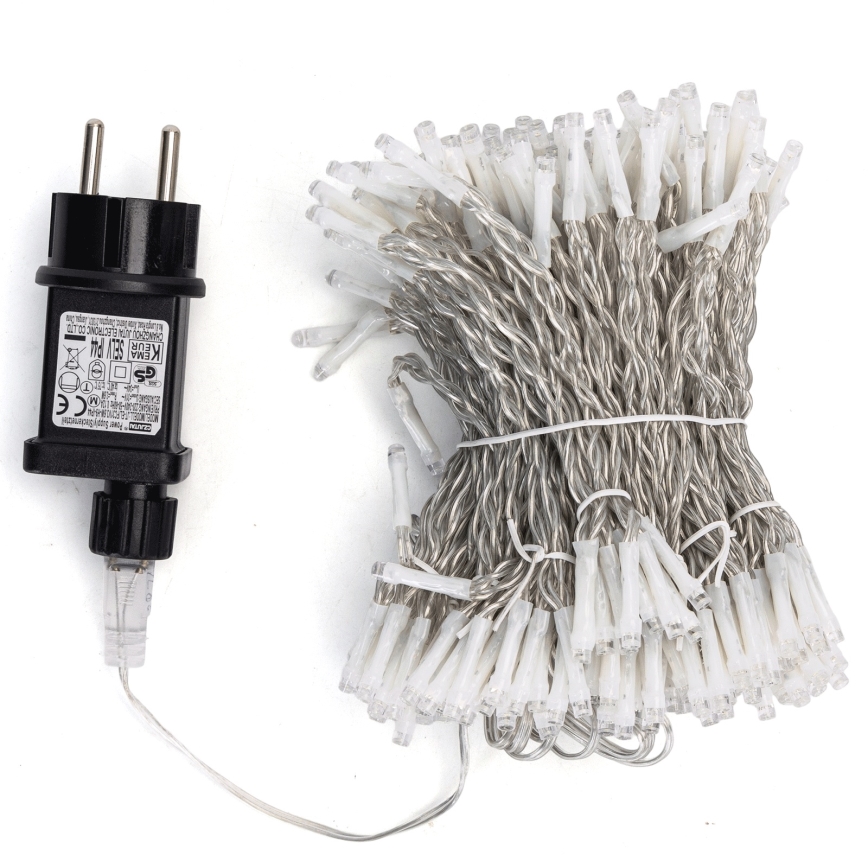 Aigostar - LED-Außen-Lichterkette 288 LEDs/8 Funktionen 1,5x1,8m IP44 kaltweiß