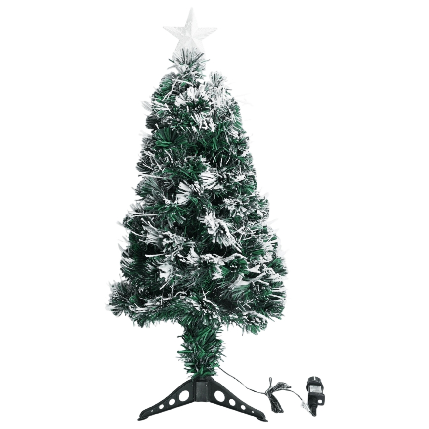 Aigostar - LED-Weihnachtsbaum für den Außenbereich 85 LEDs/8 Funktionen 0,9 m IP44 kaltweiß