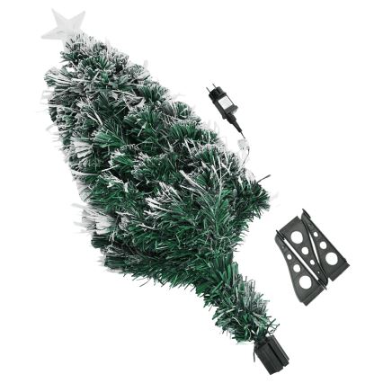 Aigostar - LED-Weihnachtsbaum für den Außenbereich 85 LEDs/8 Funktionen 0,9 m IP44 kaltweiß