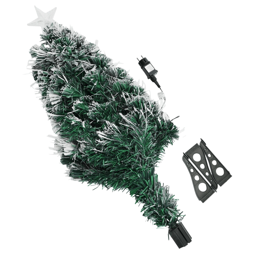 Aigostar - LED-Weihnachtsbaum für den Außenbereich 85 LEDs/8 Funktionen 0,9 m IP44 kaltweiß