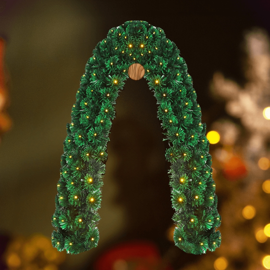 Aigostar - LED-Außen-Weihnachtsdekoration 112xLED/3,6W/230V 2m IP44 warmweiß