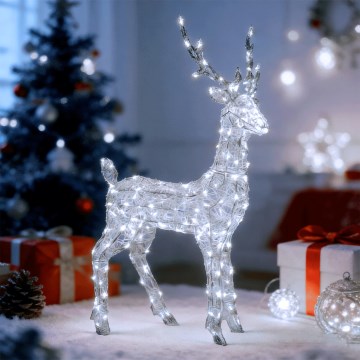 Aigostar - LED-Außen-Weihnachtsdekoration 180xLED/8 Funktionen 1,05m IP44 kaltweiß Hirsch