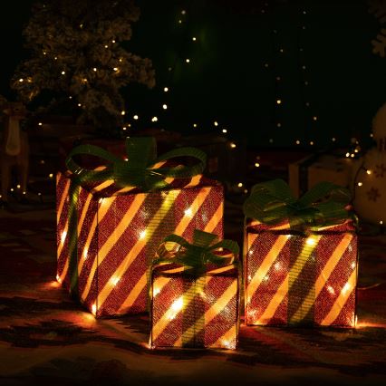 Aigostar- LED-Außen-Weihnachtsdekoration 3,6W/31/230V 2700K 20/25/30cm IP44 Geschenke