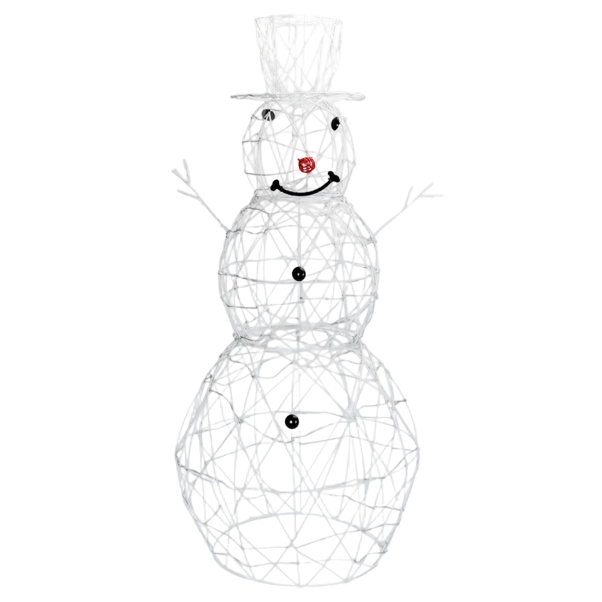 Aigostar - LED-Außen-Weihnachtsdekoration 3,6W/31/230V 6500K 120cm IP44 Schneemann