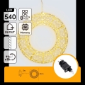 Aigostar - LED Außen-Weihnachtsdekoration 540 LEDs/6W/230V IP44 warmweiß 45 cm Ring