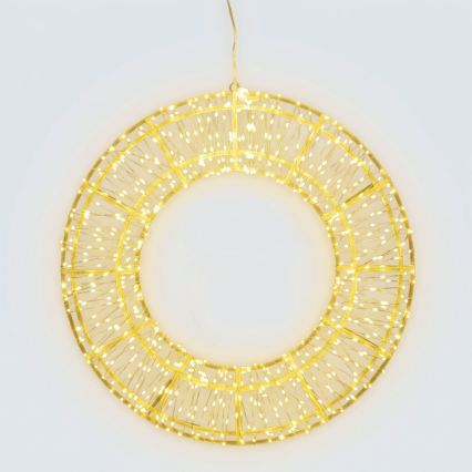 Aigostar - LED Außen-Weihnachtsdekoration 540 LEDs/6W/230V IP44 warmweiß 45 cm Ring