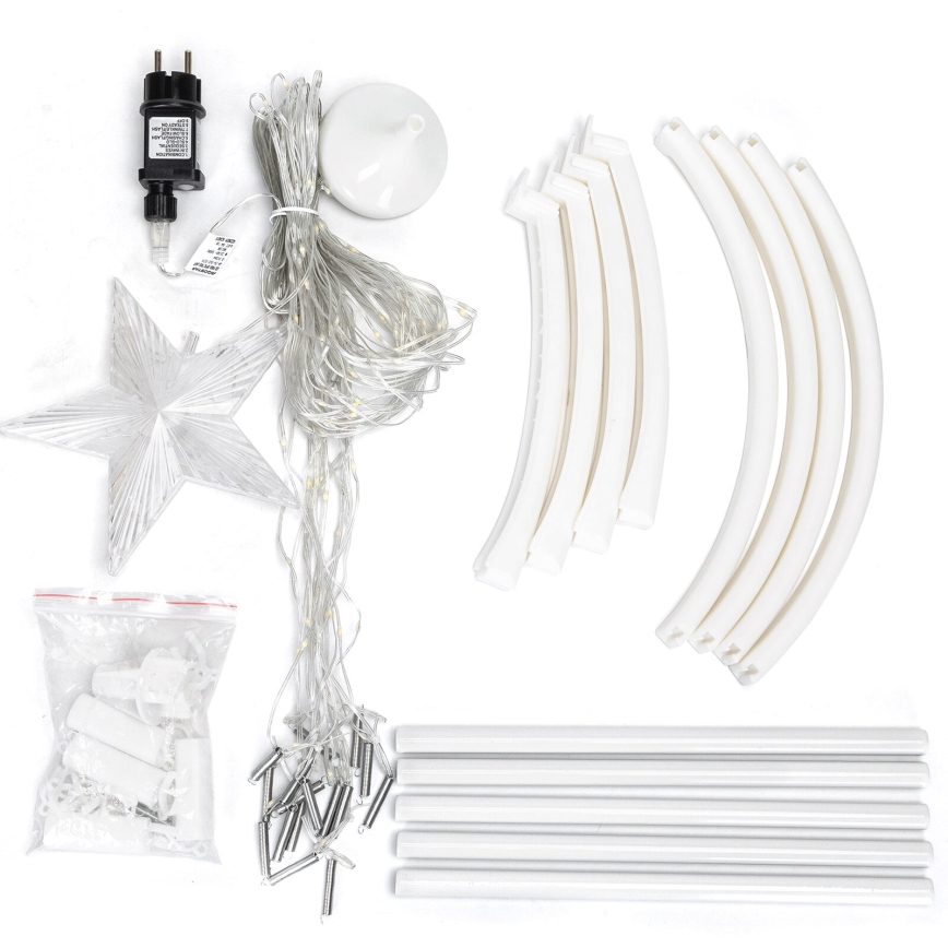 Aigostar - LED-Außen-Weihnachtsdekoration LED/3,6W/230V 180 cm IP44 kaltweiß