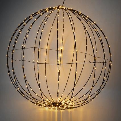 Aigostar - LED-Außen-Weihnachtsdekoration 177xLED/3,6W/230V 60 cm IP44 Kugel warmweiß