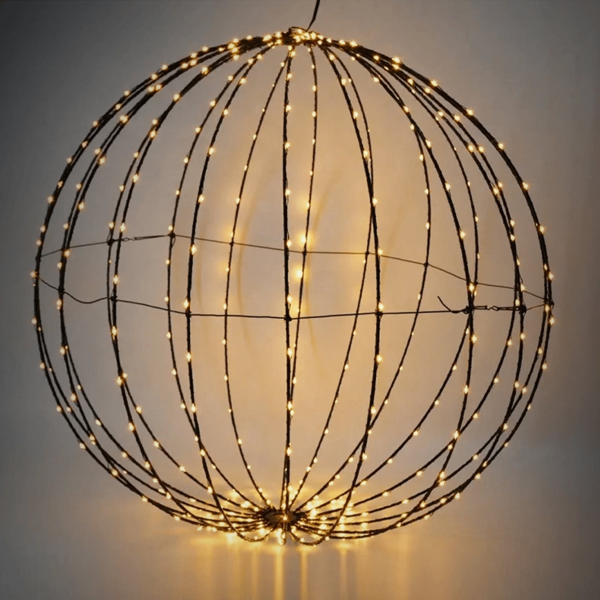 Aigostar - LED-Außen-Weihnachtsdekoration 177xLED/3,6W/230V 60 cm IP44 Kugel warmweiß