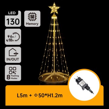 Aigostar - LED-Außen-Weihnachtsdekoration LED/3,6W/31/230V 2700K 120 cm IP44