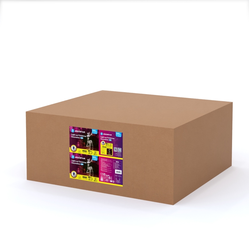 Aigostar - LED-Außen-Weihnachtsdekoration LED/3,6W/31/230V 2700K 120 cm IP44 Rentier