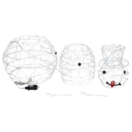 Aigostar - LED-Weihnachtsdekoration für den Außenbereich LED/3,6 W/31 LEDs/230 V 2700 K 90 cm IP44 Schneemann