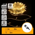 Aigostar - LED Außen-Weihnachtskette 400xLED/8 Funktionen 20m IP44 warmweiß