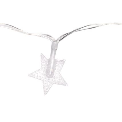 Aigostar - LED Außen-Weihnachtslichterkette 100xLED/8 Funktionen 3xAA 10 m IP44 kaltweiß