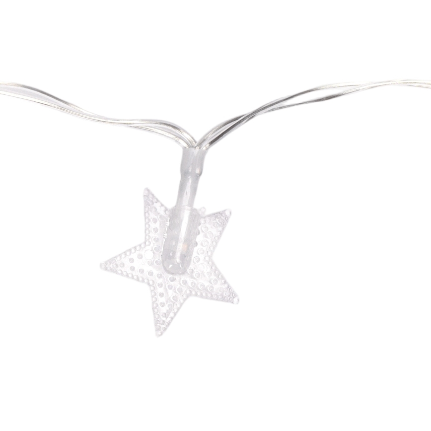 Aigostar - LED Außen-Weihnachtslichterkette 100xLED/8 Funktionen 3xAA 10 m IP44 kaltweiß