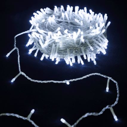 Aigostar - LED Außen-Weihnachtslichterkette 100xLED 10,3m IP44 kaltweiß