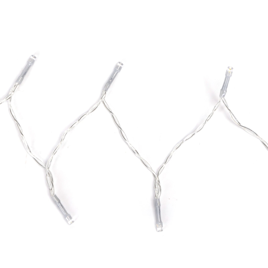 Aigostar - LED Außen-Weihnachtslichterkette 100xLED/8 Funktionen/3xAA 10,3m IP44 kaltweiß