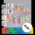 Aigostar - LED-Außen-Weihnachtslichterkette 100xLED/8 Funktionen 13m IP44 mehrfarbig
