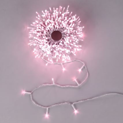 Aigostar - LED-Außen-Weihnachtslichterkette 100xLED/8 Funktionen 13m IP44 rosa