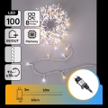 Aigostar - LED-Außen-Weihnachtslichterkette 100xLED/8 Funktionen 13m IP44 warmweiß/kaltweiß
