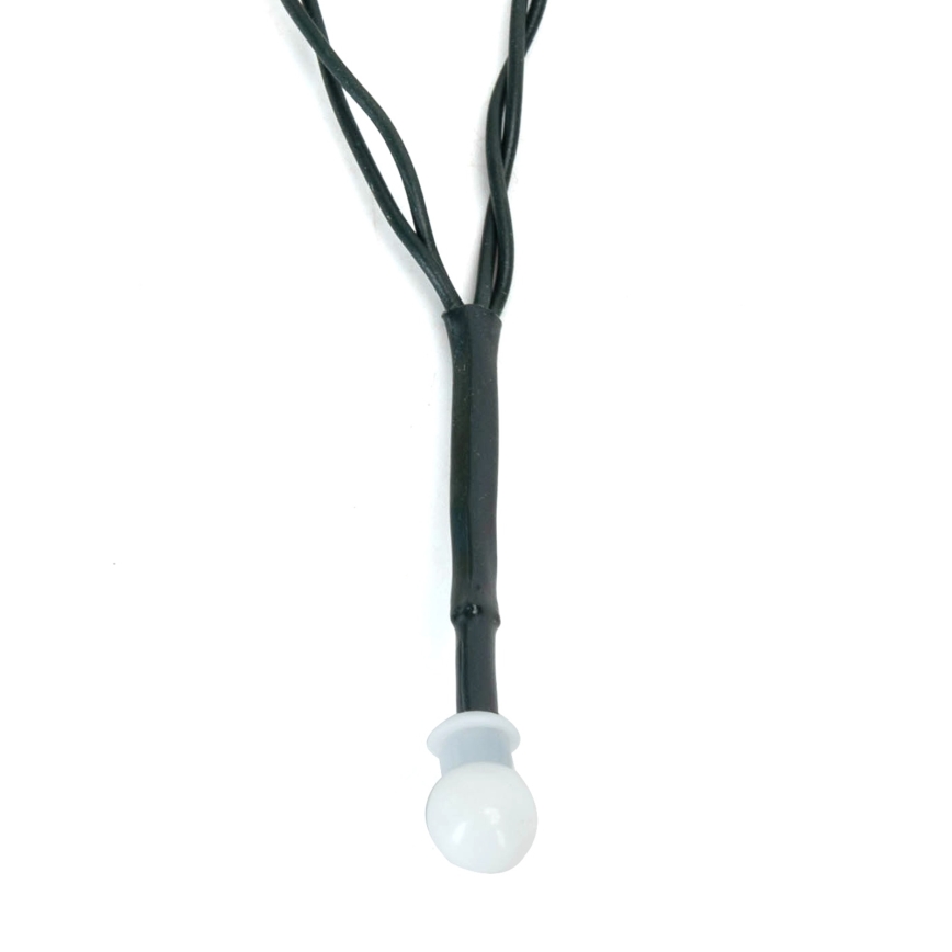 Aigostar - LED-Lichterkette für den Außenbereich, 100×LED, 8 Funktionen, 3×AA, 10,3 m, IP44, Warmweiß