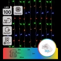 Aigostar - LED Außen-Weihnachtslichterkette 100xLED/8 Funktionen 3xAA 4x1m IP44 mehrfarbig