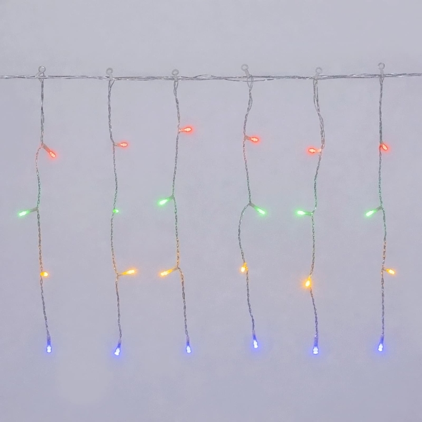 Aigostar-LED Außen-Weihnachtslichterkette 100xLED/8 Funktionen 3xAA 8x0,4m IP44 mehrfarbig