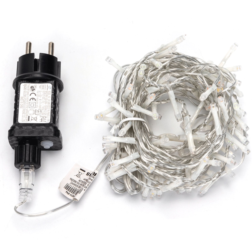 Aigostar - LED-Außen-Weihnachtslichterkette 100xLED/8 Funktionen 5,3m IP44 mehrfarbig