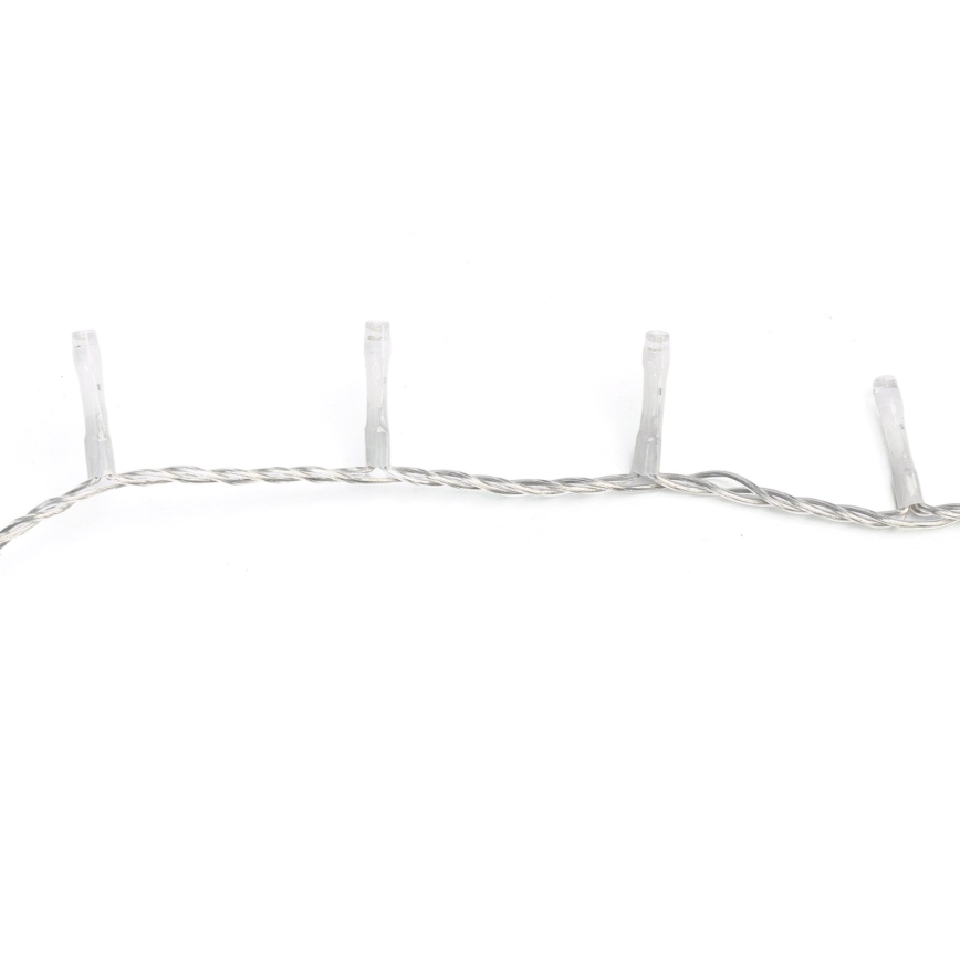 Aigostar - LED Außen-Weihnachtslichterkette 100xLED/8 Funktionen 5,3m IP44 warmweiß