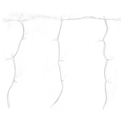 Aigostar - LED-Außen-Weihnachtslichterkette 100xLED/8 Funktionen 5x0,4m IP44 kaltweiß