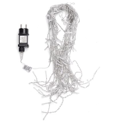 Aigostar - LED-Außen-Weihnachtslichterkette 100xLED/8 Funktionen 5x0,4m IP44 warmweiß