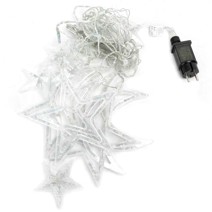 Aigostar - LED Außen-Weihnachtslichterkette 120xLED/6W/230V/8 Funktionen 3x0,6m IP44 kaltweiß + Fernbedienung