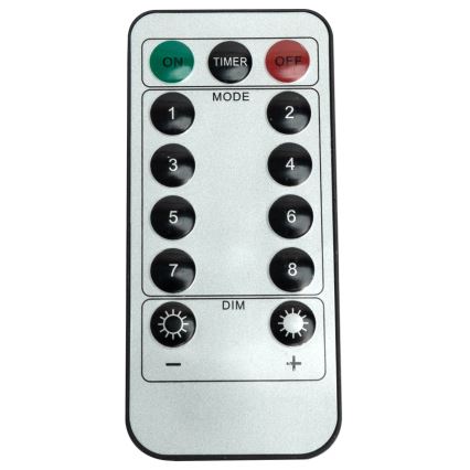 Aigostar - LED Außen-Weihnachtslichterkette 120xLED/6W/230V/8 Funktionen 3x0,6m IP44 kaltweiß + Fernbedienung