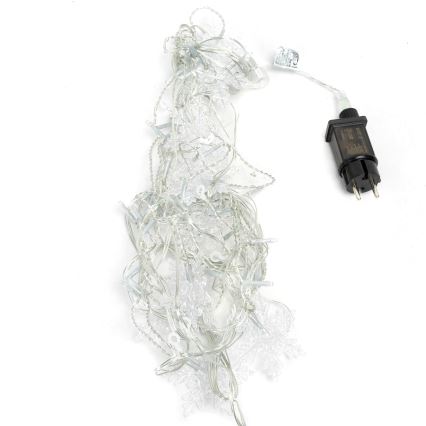 Aigostar - LED-Weihnachtslichterkette für den Außenbereich 120xLED/8 Funktionen 3x0,7m IP44 kaltweiß + Fernbedienung