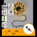 Aigostar - LED Außen-Weihnachtslichterkette 1500xLED/8 Funktionen 33m IP44 warmweiß