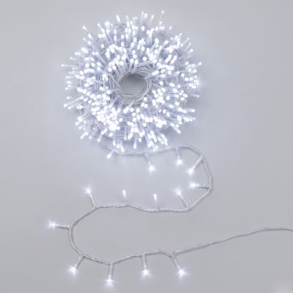 Aigostar - LED Außen-Weihnachtslichterkette 200 LEDs/8 Funktionen 13 m IP44 kaltweiß