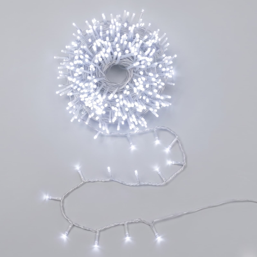 Aigostar - LED Außen-Weihnachtslichterkette 200 LEDs/8 Funktionen 13 m IP44 kaltweiß