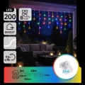 Aigostar - LED-Außen-Weihnachtslichterkette 200 LEDs/8 Funktionen 3xAA 13x0,6 m IP44 mehrfarbig
