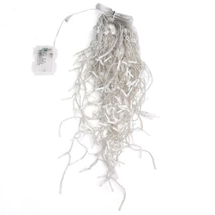 Aigostar - LED-Außen-Weihnachtslichterkette 200 LEDs/8 Funktionen 3xAA 13x0,6 m IP44 mehrfarbig