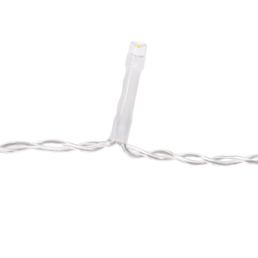Aigostar - LED-Außen-Weihnachtslichterkette 200 LEDs/8 Funktionen 3xAA 13x0,6 m IP44 mehrfarbig